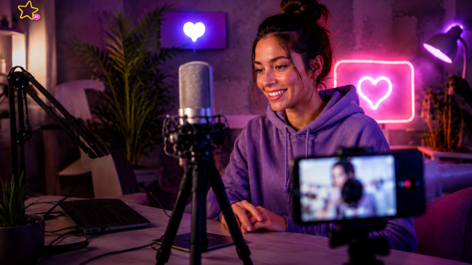 Influencer-Streaming-Studioraum