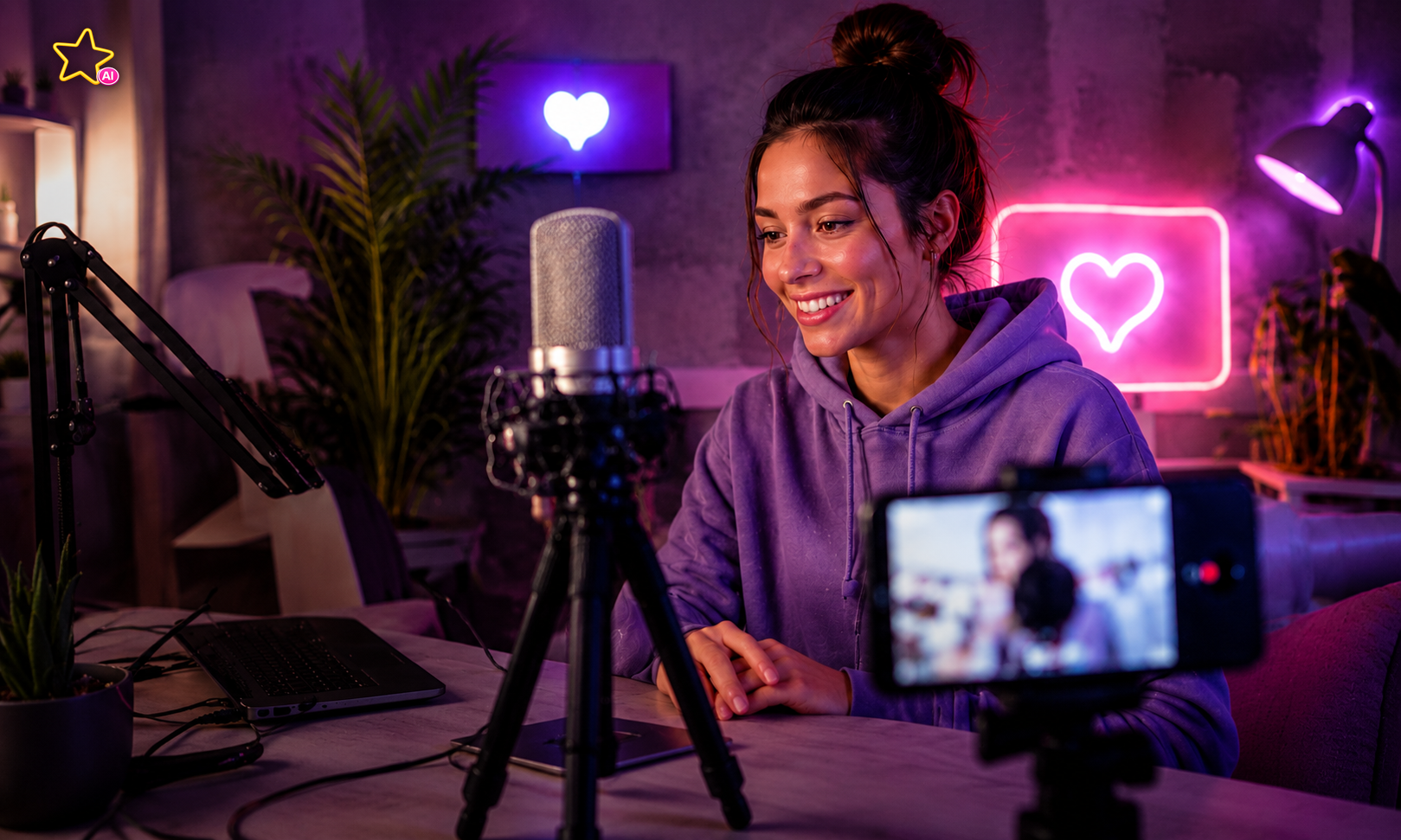 Influencer-Streaming-Studioraum